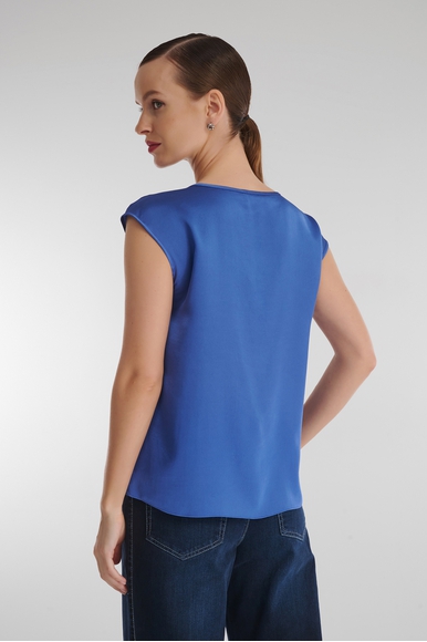 Женский синий топ Caterina Leman TO8861-315 купить в интернет-магазине Bestelle фото 2