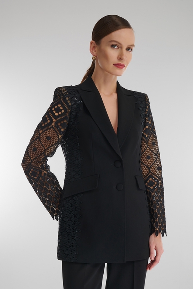 Женский чёрный жакет Caterina Leman ZA8448-67/66 купить в интернет-магазине Bestelle фото 4