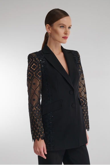 Женский чёрный жакет Caterina Leman ZA8448-67/66 купить в интернет-магазине Bestelle фото 5