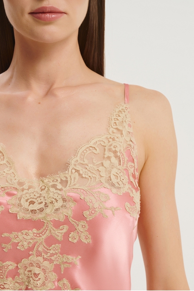 Шелковая короткая сорочка с кружевом Marjolaine 3ART0102 купить в интернет-магазине Bestelle фото 4