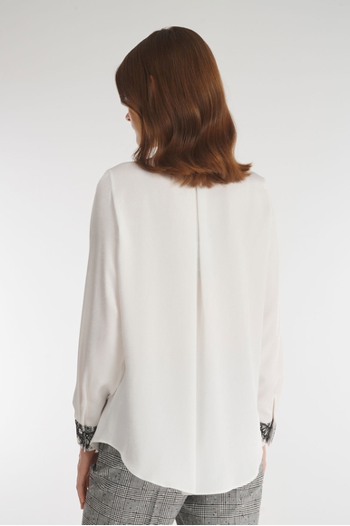 Белая блузка с длинным рукавом Caterina Leman BL8488-79 купить в интернет-магазине Bestelle фото 3