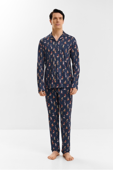  Мужская пижама с брюками с рисунком из хлопка  Mey 2240070 купить в интернет-магазине Bestelle фото 1