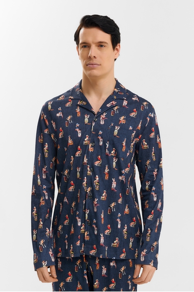  Мужская пижама с брюками с рисунком из хлопка  Mey 2240070 купить в интернет-магазине Bestelle фото 3