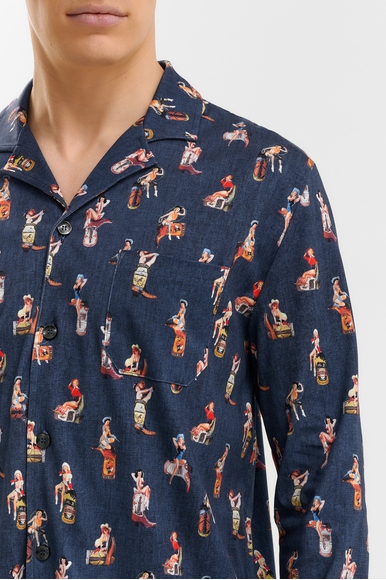  Мужская пижама с брюками с рисунком из хлопка  Mey 2240070 купить в интернет-магазине Bestelle фото 5