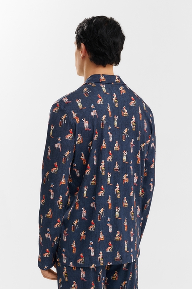  Мужская пижама с брюками с рисунком из хлопка  Mey 2240070 купить в интернет-магазине Bestelle фото 4