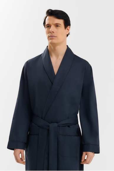  Мужской халат из хлопка Zimmerli 473775141 купить в интернет-магазине Bestelle фото 3