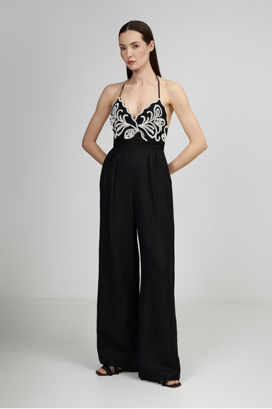 Женский чёрный комбинезон TWINSET U&B 251LB2FAA купить в интернет-магазине Bestelle фото 3