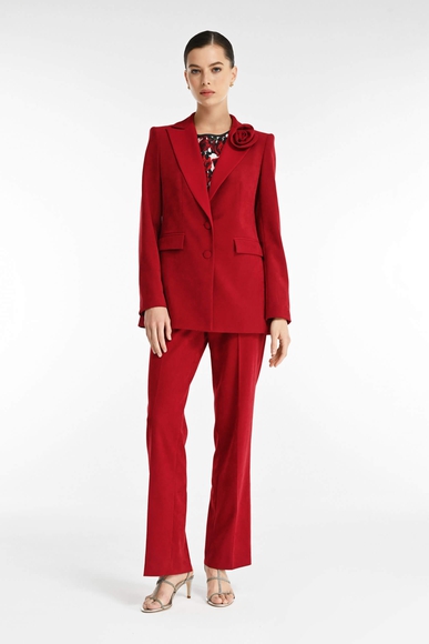 Женские бордовые брюки Caterina Leman SE6592-208 купить в интернет-магазине Bestelle фото 4