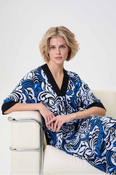  Женское длинное домашнее платье  Petit Pas 101176 купить в интернет-магазине Bestelle фото 3