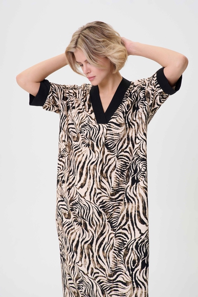  Женское длинное домашнее платье  Petit Pas 101176 купить в интернет-магазине Bestelle фото 6