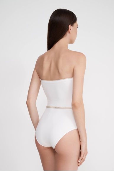 Слитный белый купальник с мягкими чашками La Perla* PLBH70050 купить в интернет-магазине Bestelle фото 2
