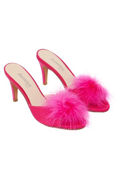 Женские домашние туфли цвета фуксия Jaimies GLAMOUR PLUME купить в интернет-магазине Bestelle фото 2