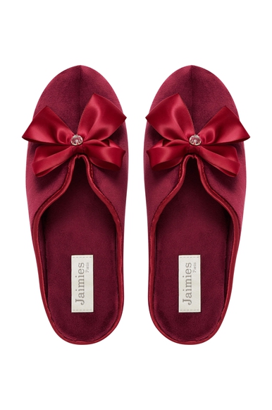 Женские бордовые тапочки Jaimies NATHALIA DIAM'S купить в интернет-магазине Bestelle фото 3