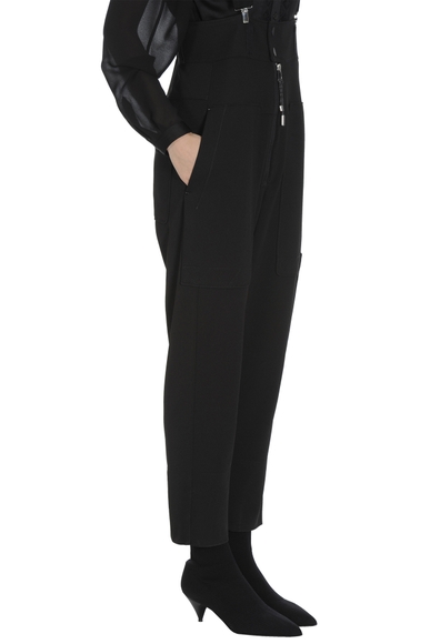  Черные брюки с высокой талией на подтяжках  High S0144319337 купить в интернет-магазине Bestelle фото 3