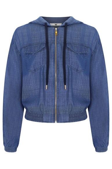 Женская синяя куртка TWINSET U&B 251LL2DAA купить в интернет-магазине Bestelle фото 4