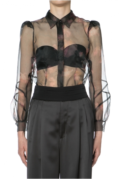 Прозрачная черная блузка High S5015412530 купить в интернет-магазине Bestelle фото 2