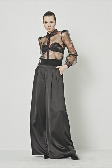 Прозрачная черная блузка High S5015412530 купить в интернет-магазине Bestelle фото 1