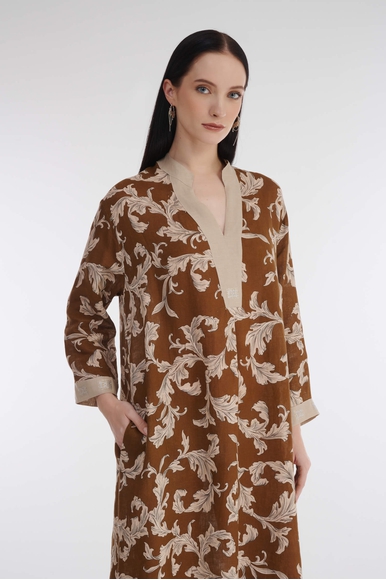 Длинное платье из льна Daniela Drei 1830 купить в интернет-магазине Bestelle фото 4