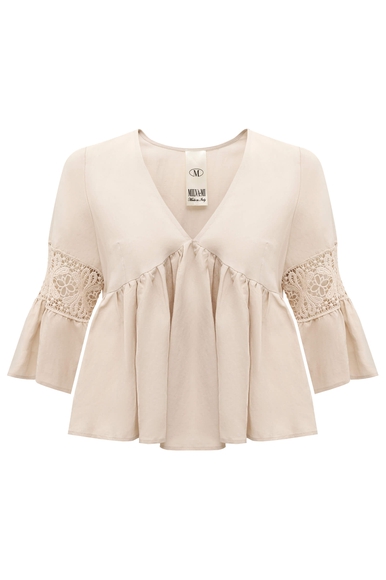 Женская серая блузка Milva Mi 2414 купить в интернет-магазине Bestelle фото 7