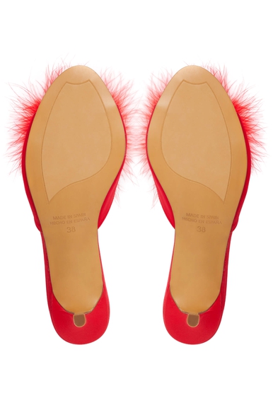 Женские красные домашние туфли Jaimies Lola купить в интернет-магазине Bestelle фото 5