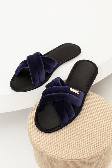  Женские синие домашние тапочки  Petit Pas VALEBLU купить в интернет-магазине Bestelle фото 5