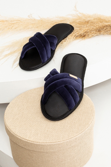  Женские синие домашние тапочки  Petit Pas VALEBLU купить в интернет-магазине Bestelle фото 6