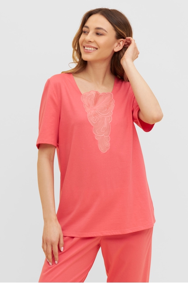  Женский красный домашний костюм (блузка с капри)  Feraud 3231137 купить в интернет-магазине Bestelle фото 3