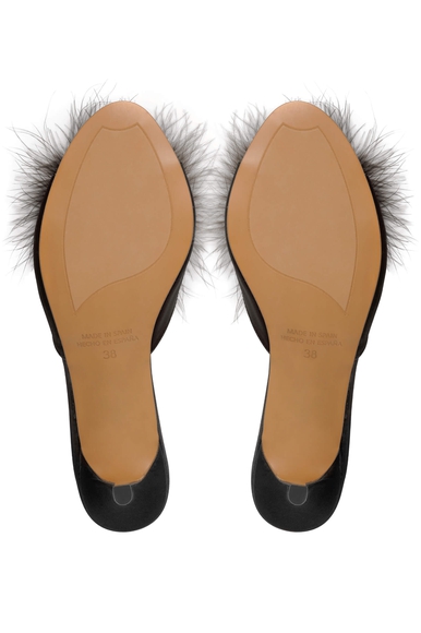 Женские чёрные домашние туфли Jaimies Lola купить в интернет-магазине Bestelle фото 5