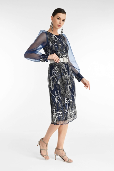 Платье миди с длинными рукавами Caterina Leman SU6725-279 купить в интернет-магазине Bestelle фото 2