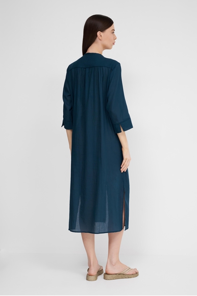 Пляжное хлопковое синее платье DNUD Paris B2507 купить в интернет-магазине Bestelle фото 2