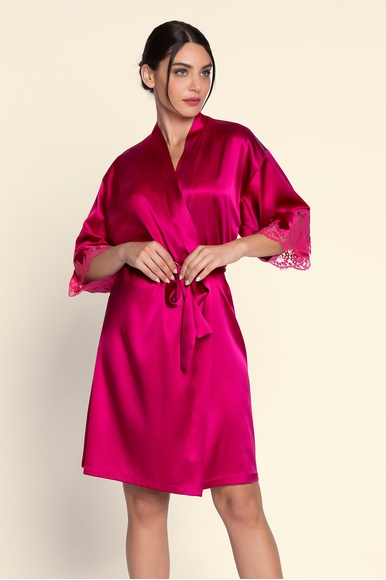 Женский домашний шелковый халат миди с кружевом Lise Charmel ALC2080 купить в интернет-магазине Bestelle фото 1