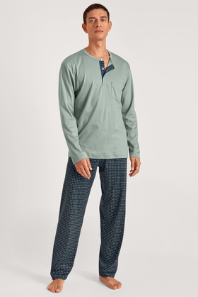 Мужская хлопковая пижама с брюками