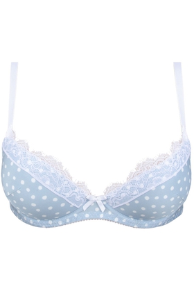 Кружевной бюстгальтер с плотными чашками пуш-ап