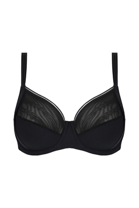  Черный бюстгальтер с мягкими чашками 