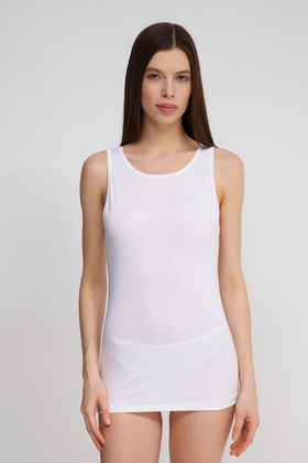  Женская белая майка 