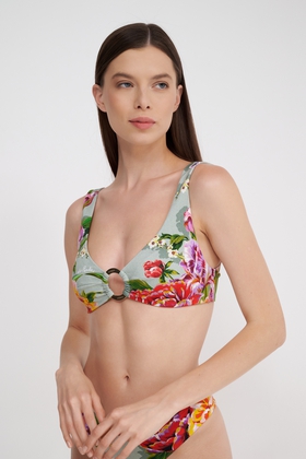  Лиф с цветочным принтом 