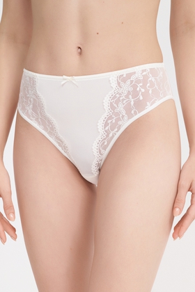 Женские трусы-слипы с кружевом 