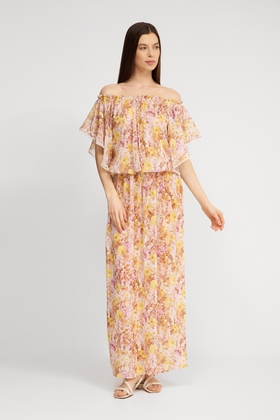 Длинное пляжное платье