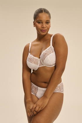 Белый бюстгальтер-спейсер с мягкими чашками