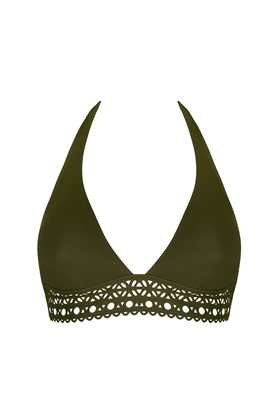 Купальный лиф-халтер с мягкими чашками