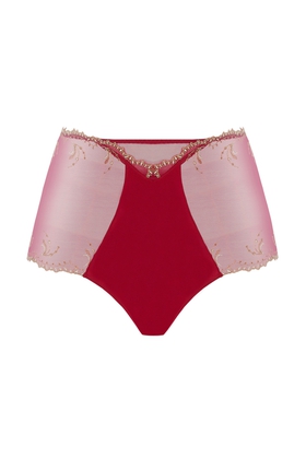  Женские высокие красные трусы-слипы 