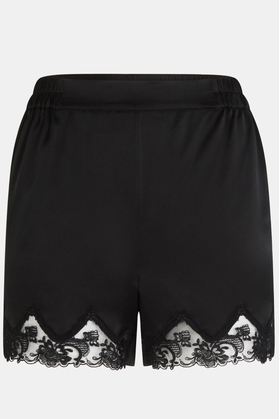  Женские черные пижамные шорты 