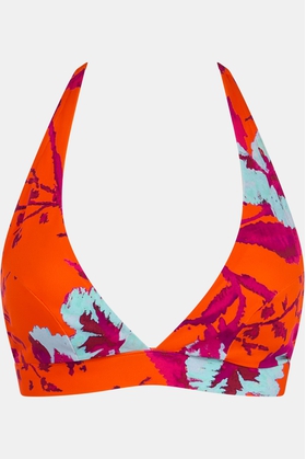 Купальный лиф-халтер с мягкими чашками