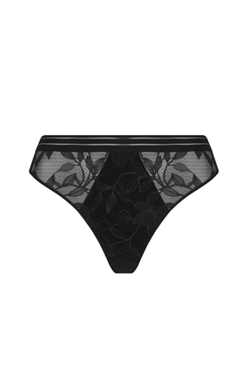 Женские трусы-танга с цветочной вышивкой 