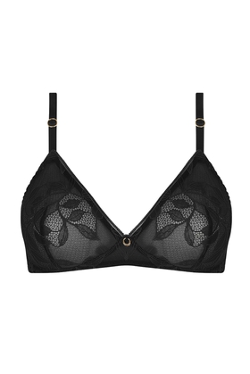 Черный бюстгальтер без косточек