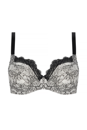  Кружевной бюстгальтер с плотными чашками 
