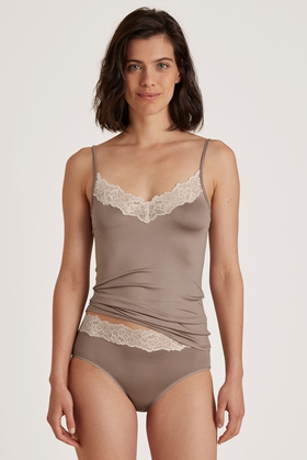  Женская майка с кружевом 