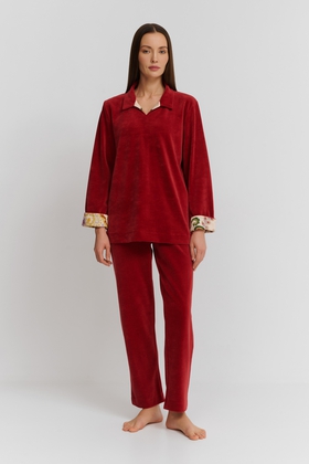 Женский домашний костюм из велюра