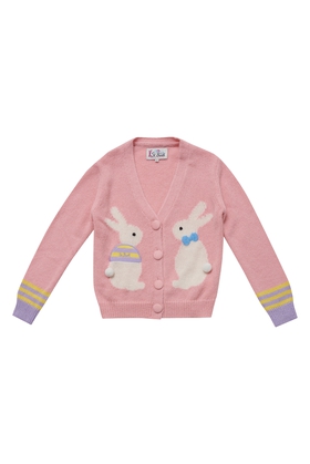 Кардиган для девочек с принтом 