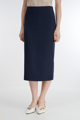 Синяя юбка-карандаш